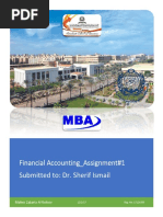 Financial Accounting - Maher Zakaria Khalil Al-Kotory - No. - Assignment#1