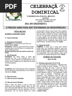 Folheto 15 de Abril de 2018 3º Domingo Da Páscoa