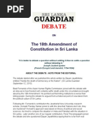 Download Debate - 18th Amendment and Future of Democracy in Sri Lanka by SriLanka Guardian SN37758402 doc pdf
