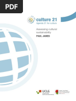 Assessing Cultural Sustainability Agenda