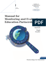 Manual For Monitoring Ed Partnerships