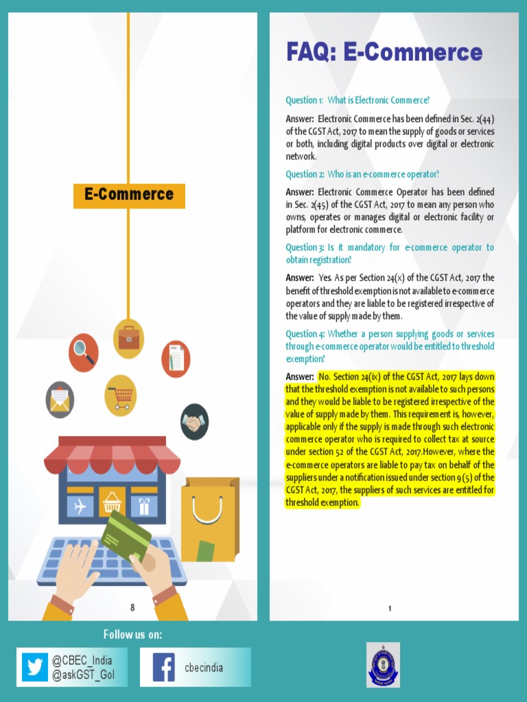 E-Commerce FAQ: Key questions on e-commerce registration, tax ...