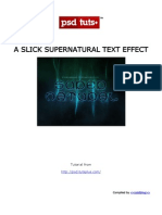 A Slick Supernatural Text Effect