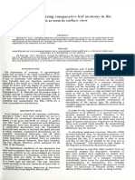 A Procedure for Standardizing Comparative Leaf Ana