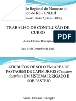 Atributos de Solo Em Área de Pastagem de Capim Jiggs (Cynodon Dactylon) Em Sistema Irrigado e Sob Pastejo