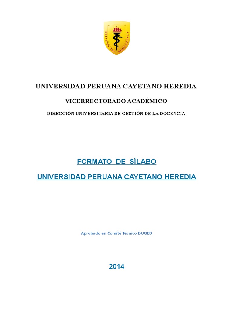 Formato Silabo | PDF | Maestros | Bibliografía
