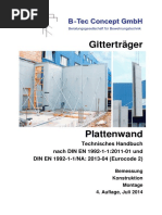 Plattenwand Technisches Handbuch