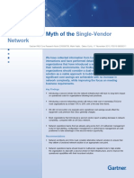 Gartner Debunking Myth of Single Vendor Network