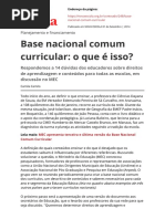 Base Nacional Comum Curricular o Que e Isso