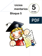 5to Grado - Bloque 5 - Ejercicios Complementarios