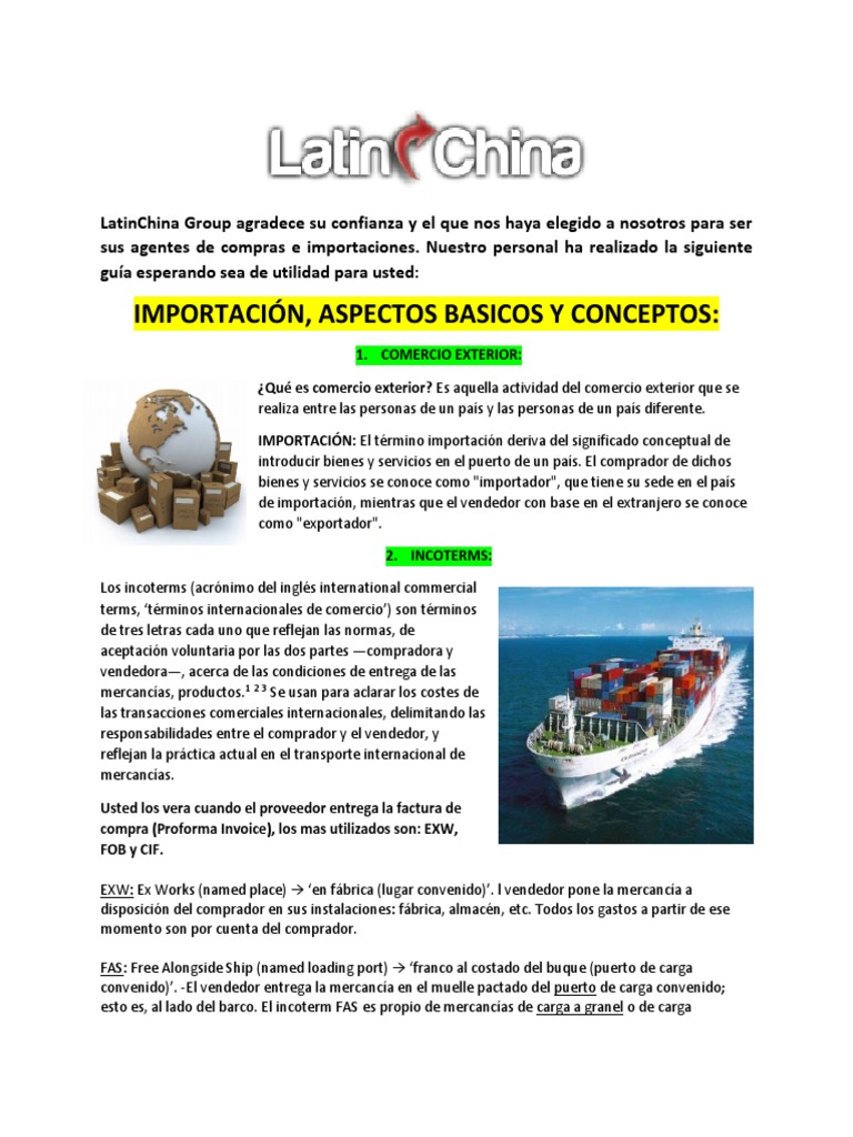 Guia para Importar de China Colombia PDF | PDF | Business | Informática ...