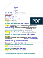 Formulas To Remember