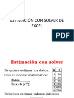 Estimación Con Solver de Excel