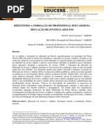 Refletindo a Formação Do Profissional Educador