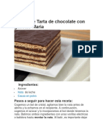 Tarta de chocolate con galletas María