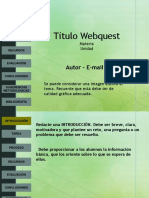 Plantilla Template Webquest