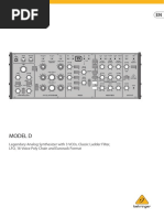 User Manual: Model D