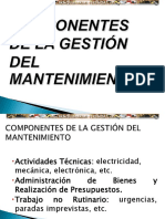 Curso Componentes Gestion Mantenimiento Tecsup PDF