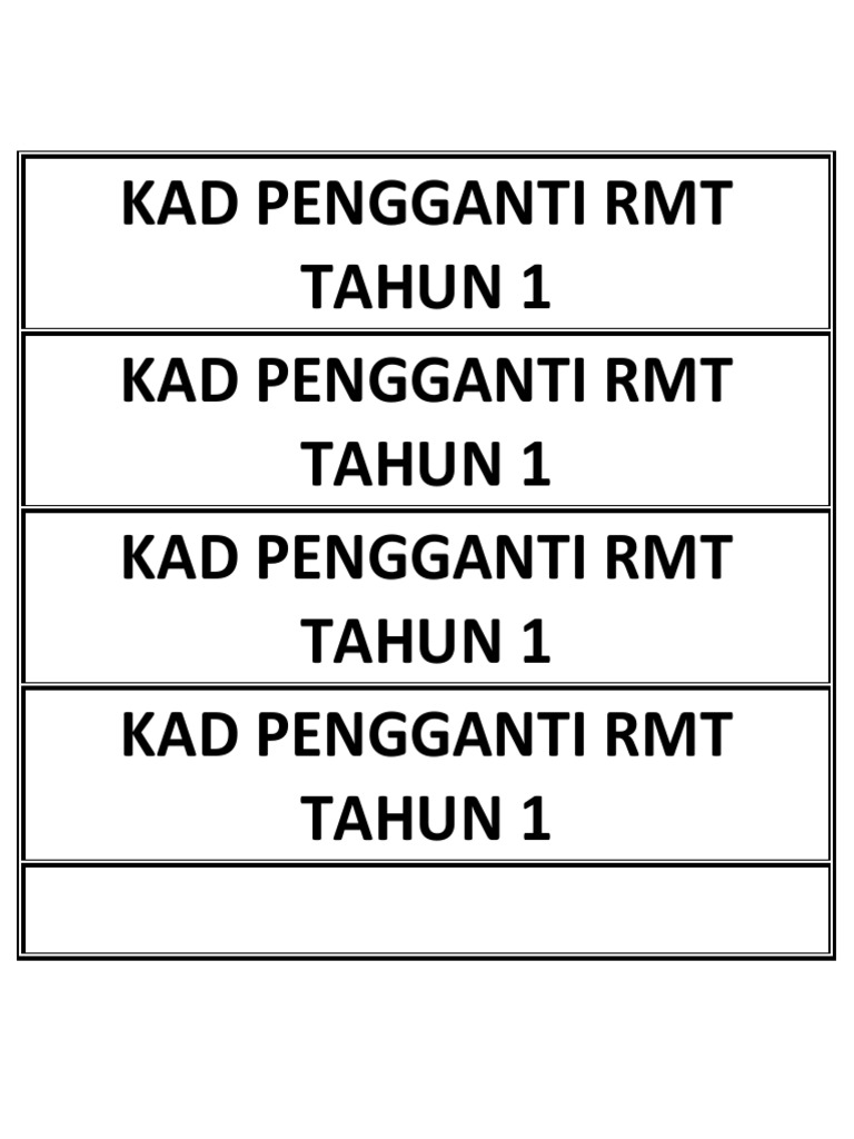 Senarai Murid RMT 2012 | PDF