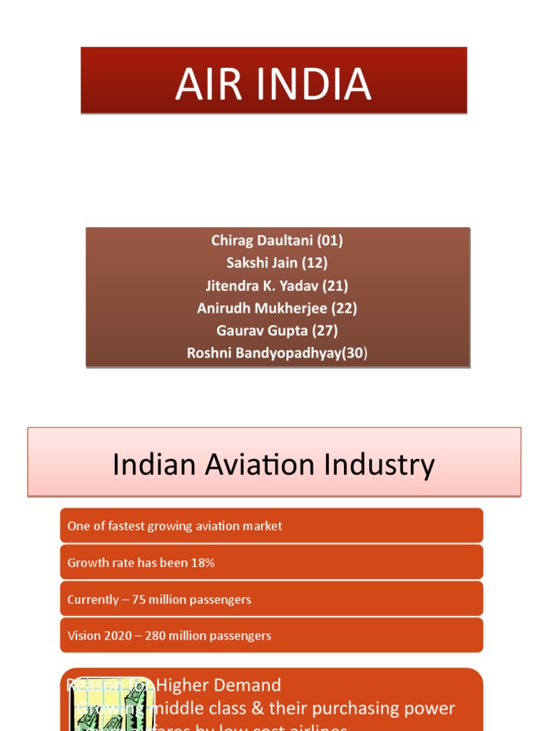 Air India | PDF | Airlines | Civil Aviation