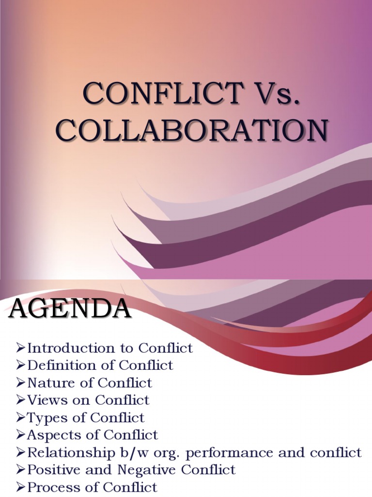 Understanding Conflict and Collaboration | PDF | Conflict (Process ...