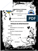 Niveles de Investigación