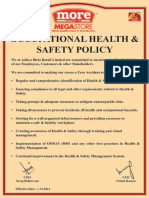 A3 Quality Policy OHS Policy Eng