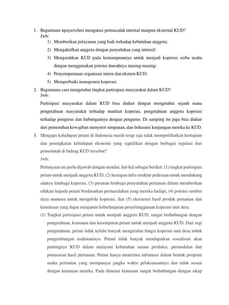 Pertanyaan Koperasi Dan Umkm Klp 11