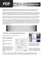 Burning A 5.1 Blu-Ray With Adobe Encore: Export 5.1 Audio Files From Pro Tools