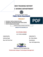 Summer Training Report Public Works Department: Project