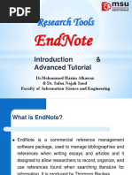 Endnote and ResearchTools