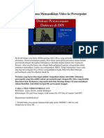 Download Cara Bagaimana Memasukkan Video ke Powerpoint by Feriawan Agung Nugroho SN3776215 doc pdf