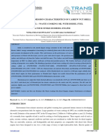 Performance and Emission Characteristics of Cashew Nut Shell Pyrolysed Oil - Waste Cooking Oil With Diesel Fuel in A Four Stoke Di Diesel Engine