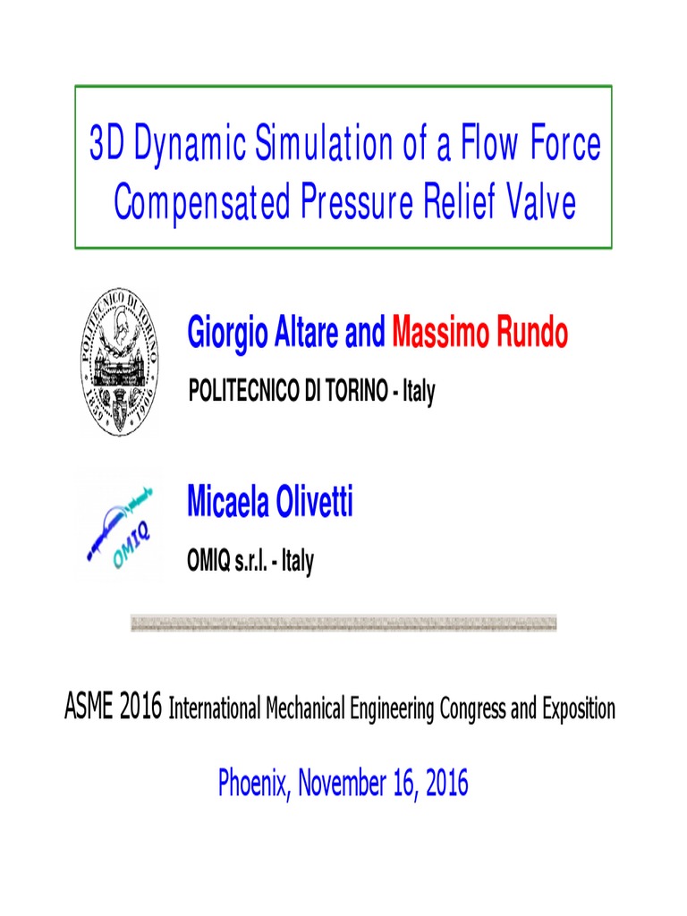 3D Simulation of Flow Force in Valves | PDF | Lift (Force) | Fluid Dynamics