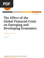 Download The Effect of the Global Financial Crisis and on Emerging and Developing Economies by IPPR SN37763055 doc pdf