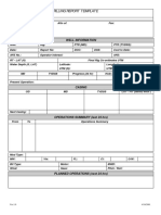 Daily Drilling Report Template