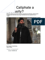Is The Caliphate A Necessity
