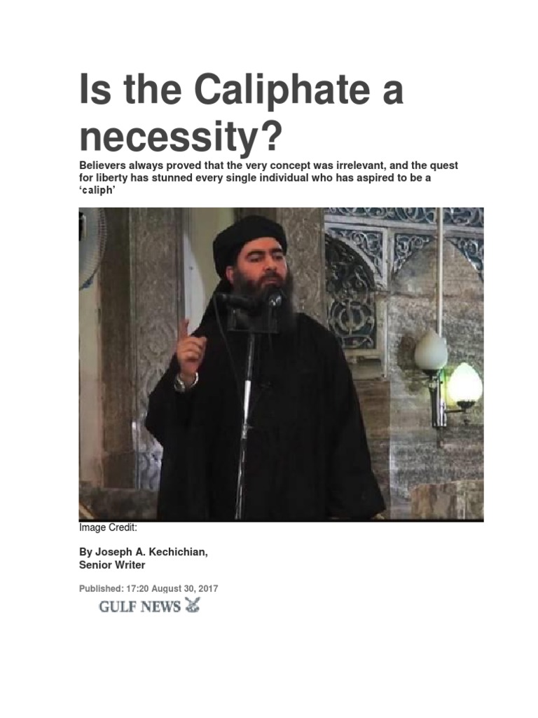 The Caliphate: Relevance in Modern Times | PDF | Caliphate | Sharia