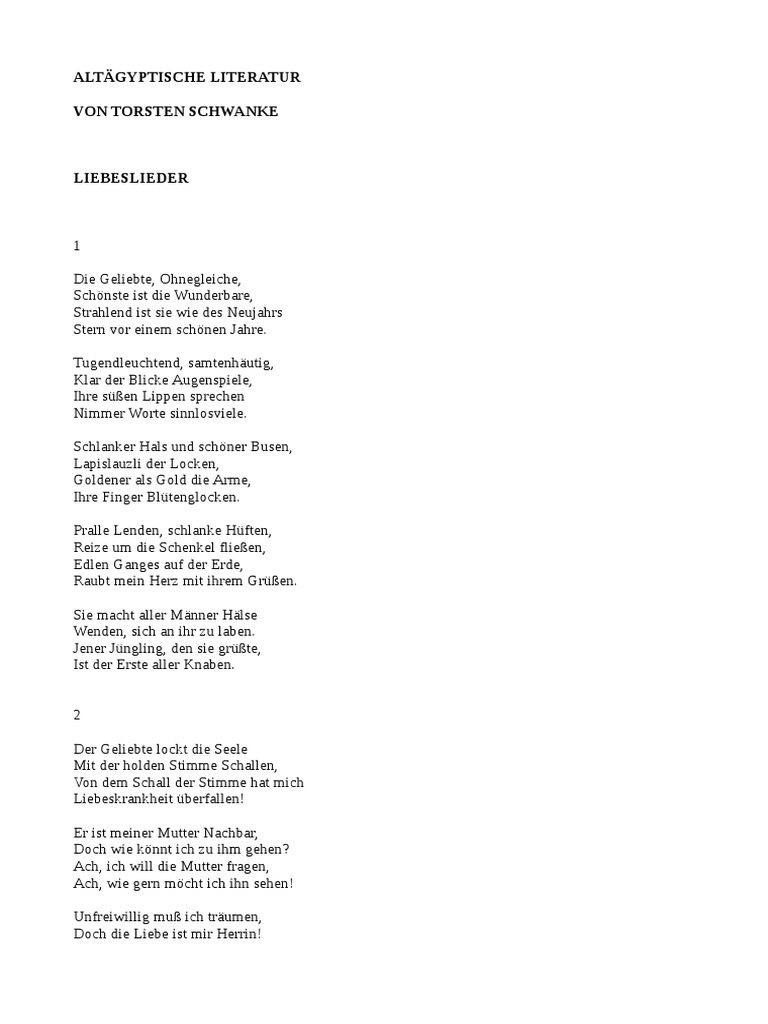 Altagyptische Literatur Odt