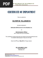 178606533 Certificate of Employment Sample Docx