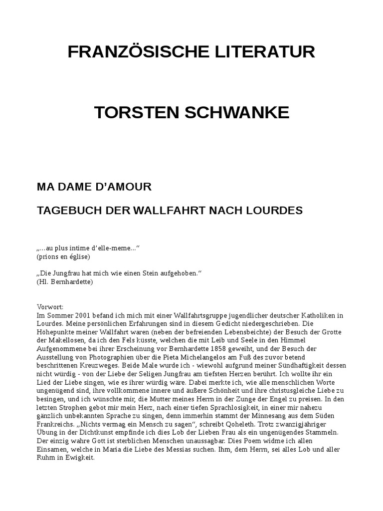 Franzosische Literatur Odt Pdf