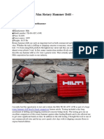 Hilti 1-9-16″ SDS Max Rotary Hammer Drill