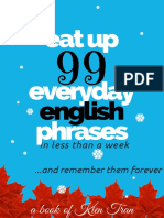 Eat Up 99 Everyday English Phrases in Less Than A Week