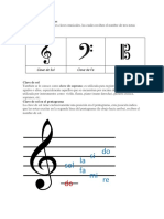 Tipos de Claves Musicales