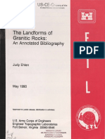 Ehlen(1990) Granite Landforms Annotated Bibliography