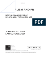 Journalism and PR - News Media and Public Relations in The Digital Age - Extract