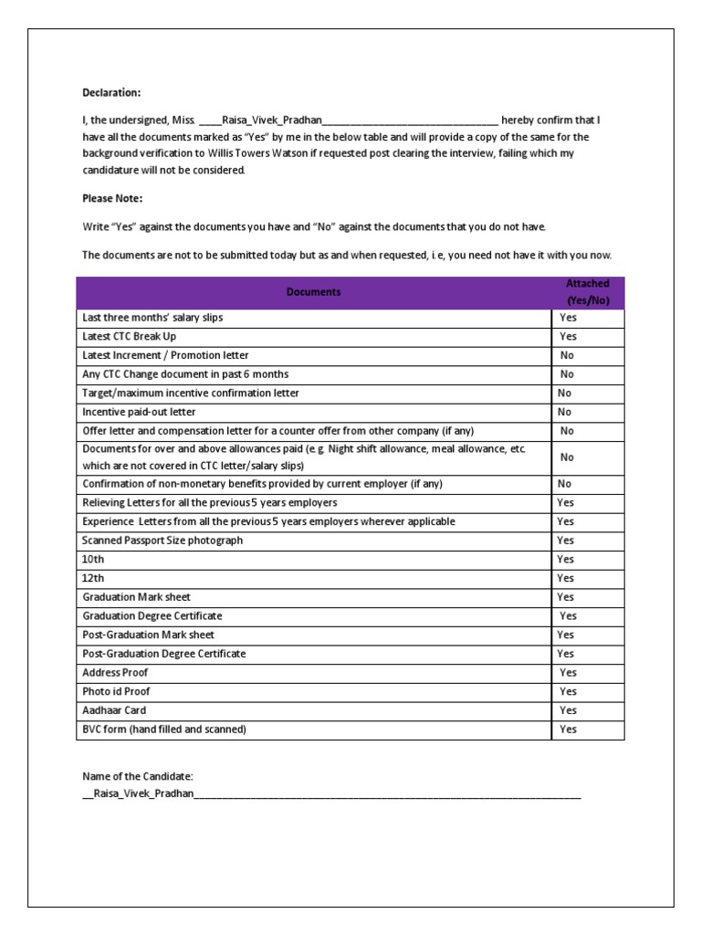 Background Check Document Confirmation | PDF | Government And ...