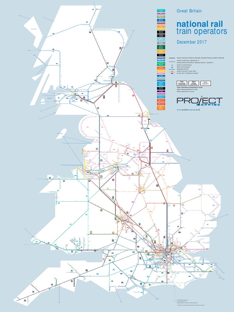 National Rail Operators Map Zoom PDF Rail Transport Railway Companies