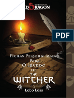 Old Dragon O Mundo de The Witcher Fichas Exclusivas