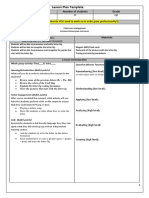 Lesson Plan Template: Learning Outcomes